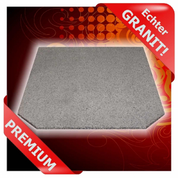 Funkenschutzplatte Sechseck Granit F07d - 100 x 100 cm