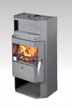 Kaminofen Fuego mit Warmhaltefach - 6 kW