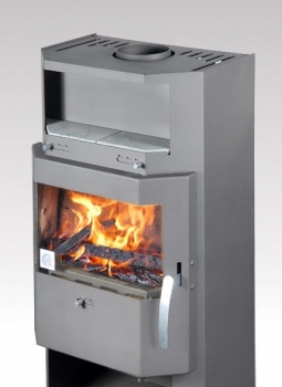 Kaminofen Fuego mit Warmhaltefach - 6 kW