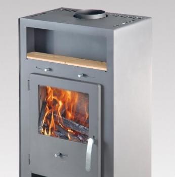 Kaminofen Opatija mit Warmhaltefach - 7 kW