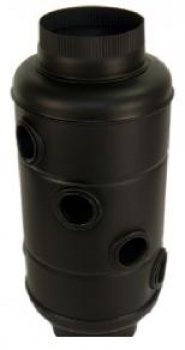 Rauchgask�hler 130 mm Senotherm Schwarz
