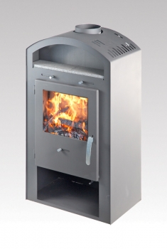 Kaminofen Split mit Warmhaltefach - 7 kW