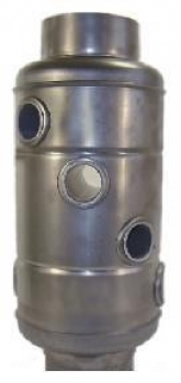 Rauchgask�hler 130 mm Stahlblank