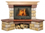 Kaminverkleidung Natursteinverkleidung A1 CLASSIC Eck