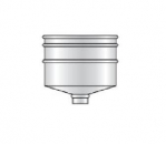 80 mm - Pelletrohr Entw�sserungsmuffe in Edelstahl