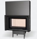Kamineinsatz BeF OPTIM V 8 black/silver mit Schiebet�r 6 - 10 kW