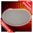 Funkenschutzplatte Kreisabschnitt Granit F15d - 110 x 95 cm