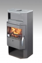 Kaminofen Fuego mit Warmhaltefach + Topplatte Speckstein - 6 kW