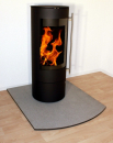 Funkenschutzplatte Segmentbogen Granit F09c - 100 x 120 cm