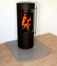 Funkenschutzplatte Segmentbogen Granit F09b - 100 x 120 cm