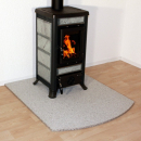 Funkenschutzplatte Segmentbogen Granit F09d - 100 x 120 cm
