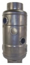 Rauchgask�hler 130 mm Stahlblank