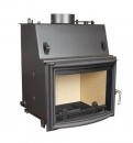 Wasserf�hrender Kamineinsatz, Heizeinsatz Panoramascheibe 11-15 kW - BIMSCHV