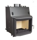 Wasserf�hrender Kamineinsatz, Heizeinsatz Prismascheibe 11-15 kW - BIMSCHV