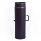 Preview: 250 mm - Rauchrohr mit Drosselklappe 250 mm in Schwarz