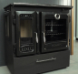 Preview: EEK A+ Panorama-Holzherd Modell 216-3D BOX mit 8,5kW - Bauart 1 - viel Gusseisen