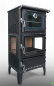 Preview: EEK A - Dreischeiben-Holzherd Modell 306-3D Backfach+Herdplatte - 12,87 kW