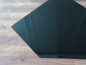 Preview: Fünfeck 90x90cm Glas schwarz - Funkenschutzplatte Kaminbodenplatte Glasplatte Ofenunterlage