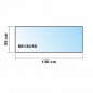 Mobile Preview: Rechteck 130x50cm - Funkenschutzplatte Kaminbodenplatte Glasplatte