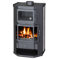 Preview: EEK A Kaminofen mit Backfach+Herdplatte Victoria Taro F schwarz – 9,53 kW