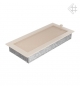 Preview: Kamin-Lüftungsgitter, 17x37cm creme – mit Lamellen