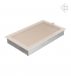Preview: Kamin-Lüftungsgitter, 22x37cm creme – mit Lamellen