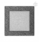 Preview: Kamin-Lüftungsgitter, 17x17cm schwarz/silber