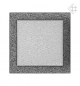 Preview: Kamin-Lüftungsgitter, 22x22cm schwarz/silber