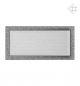 Preview: Kamin-Lüftungsgitter, 22x45cm schwarz/silber