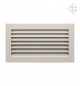 Preview: Luftgitter, Lamellen feststehend, 17x30cm, creme
