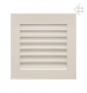 Preview: Luftgitter, Lamellen feststehend, 17x17cm, creme