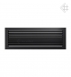 Preview: Luftgitter, Lamellen feststehend, 17x49cm, graphit