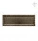 Preview: Luftgitter, Lamellen feststehend, 17x49cm, schwarz/gold