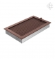 Preview: Kamin-Lüftungsgitter, 22x37cm schwarz/kupfer – mit Lamellen