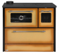 Preview: EEK A Küchenofen Holzherd 701-G Omega Cappuccino, linke Version - 9,18 kW