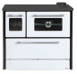 Preview: EEK A Küchenofen Holzherd 701-G Omega weiß, rechte Version - 9,18 kW