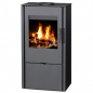 Preview: EEK A Kaminofen Victoria Opal-w mit ext. Zuluft schwarz - 5,15 KW