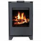 Preview: EEK A Kaminofen Victoria OPAL L-W schwarz, raumluftunabhängig - 5,15kW