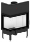 Preview: EEK A+ - Eck-Kamineinsatz HITZE Albero AL14L.H DECO mit Seitenglas links -14kW
