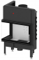 Preview: EEK A+ - Eck-Kamineinsatz HITZE Albero AL14L.H DECO mit Seitenglas links -14kW