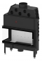 Preview: EEK A+ - Eck-Kamineinsatz HITZE Albero AL19L.H DECO mit Seitenglas links -19kW