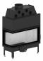 Preview: EEK A+ - Eck-Kamineinsatz HITZE Albero AL19L.H DECO mit Seitenglas links -19kW