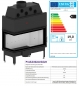 Preview: EEK A+ - Eck-Kamineinsatz HITZE Albero AL19L.H DECO mit Seitenglas links -19kW