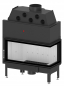 Preview: EEK A+ - Eck-Kamineinsatz HITZE Albero AL19R.H DECO mit Seitenglas rechts -19kW