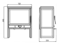 Preview: EEK A Gusskaminofen Plamen Barun schwarz emailliert mit 8,6kW