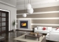 Preview: EEK A - Kaminkasette Kamineinsatz BRONPI FLORIDA VISION - 14kW mit Warmluftgebläse + Designlgas