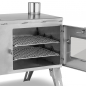 Preview: Outdoor-Küchenherd Edelstahl "Kurt" - Holzbackofen, Grill, Gartenkamin, Zeltofen, Pizza-Ofen, Brotbackofen