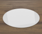 Preview: Kreis 110x110cm Glas weiß - Funkenschutzplatte Kaminbodenplatte Glasplatte Ofenunterlage Kaminplatte