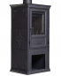 Preview: EEK A Kaminofen mit Kochfach Globe Fire Luna I - 7,9 kW EcoDesign