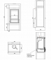 Preview: EEK A - Kaminofen Globe Fire LUNA II H Naturstein - 7,9 kW EcoDesign